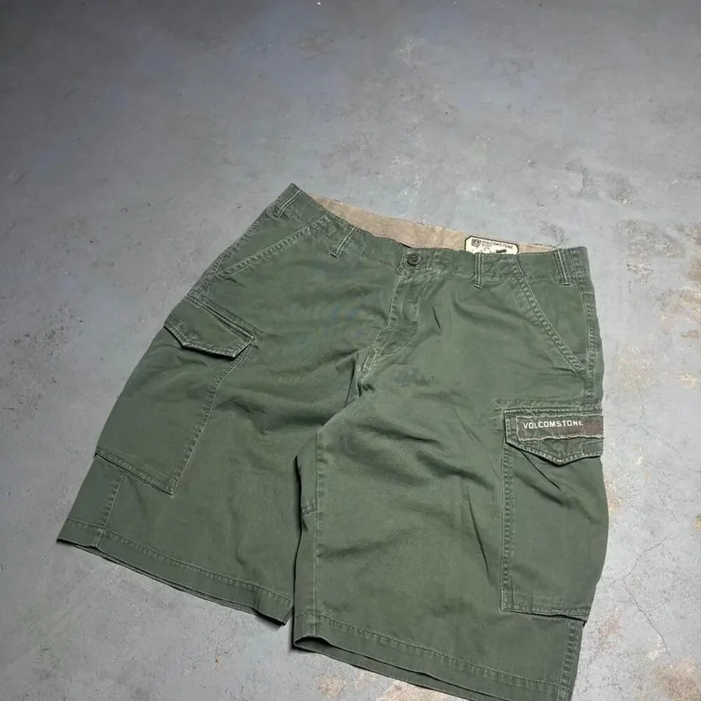 Vintage Baggy Volcom-Stone 'Scout' cargo Shorts Size 36 For Men